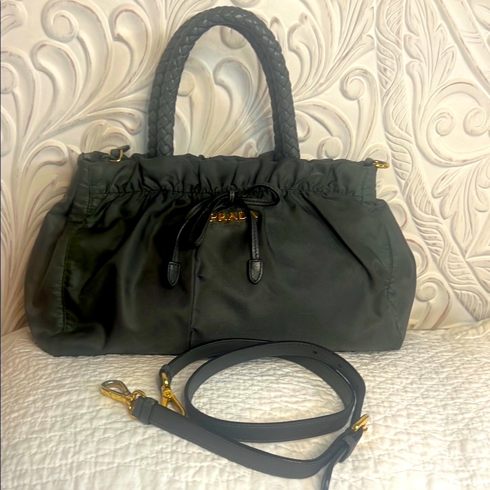 Authentic Prada Green Nylon Women's Bag